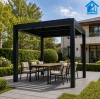 Couverture de toit de pergola en aluminium Sweet Home pour jardin et terrasse au bord de la piscine