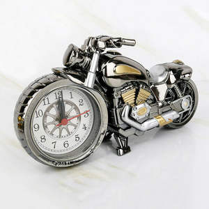 Creativo retrò moto moto quarzo sveglia orologio da tavolo sveglia per bambini amici Cool regalo tavolo Decor - Product Image 2