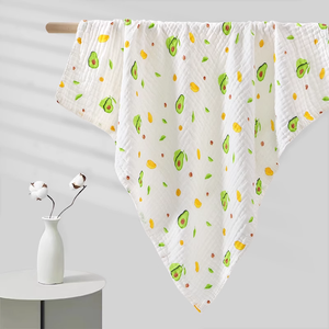 Impresión personalizada Swaddle Muselina Algodón orgánico Bebé Bambú Mantas infantiles Swaddle - Product Image 4