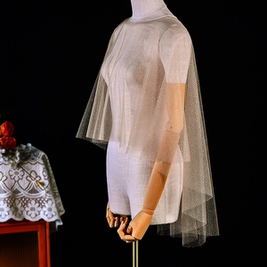 YouLaPan VG75-CP – Châle court tendance avec maille transparente scintillante effet ciel étoilé, cache-robe bustier pour <span class=keywords><strong>femme</strong></span> - Product Image 1