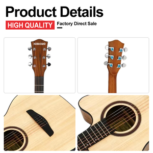 <span class=keywords><strong>Guitarra</strong></span> acústica de alta calidad para principiantes Artesanía fina con instrumentos de cuerda de alto sonido Fábrica al por mayor - Product Image 2
