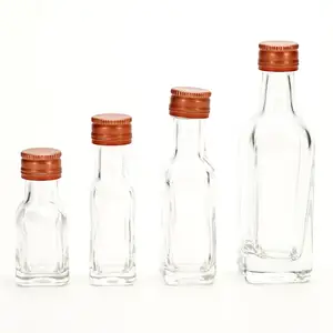 VISTA批发定制12毫升20毫升40毫升小迷你空玻璃瓶，带塑料盖或铝盖