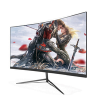 Gratis G Sync 27 Inci 1920*1080 1K 75Hz 144Hz 300cd/M2 Tanpa Bingkai Led Layar Melengkung Monitor Gaming Pc