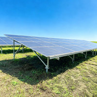 Système de montage au sol en aluminium de haute qualité pour panneaux solaires, structure solaire pour l'installation de panneaux photovoltaïques