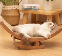 Nouveau lit à bascule pour animaux de compagnie en forme de bateau, utilisable toute l'année avec balles colorées, griffoir pour chat pour aiguiser les griffes, repos et jeu, transfrontalier