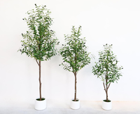 Hochwertige Künstliche Olivenbäume Bodendekoration 150-210cm Olivengrüne Pflanzen Bonsai für Hochzeit Heim Einkaufszentrum Dekoration