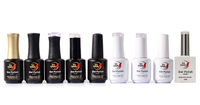 Vernis à ongles en gel écologique à base d'eau de couleur pure à texture crémeuse de 15 ml, haute viscosité, formule végétalienne pour utilisation en salon OEM