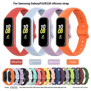 Correa de reloj Versión oficial Correa de silicona con cierre de hebilla de acero inoxidable para Samsung para <span class=keywords><strong>Galaxy</strong></span> <span class=keywords><strong>Fit2</strong></span> - Product Image 2