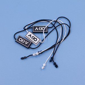 Factory Outlet Custom Relieve Logo Seal Hang Tag Cuerda para ropa Zapatos y bolsos Técnicas impresas Accesorios de prendas usadas - Product Image 2