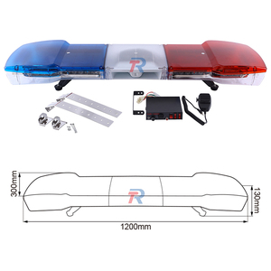 Barra de Luces de Advertencia de Emergencia para Techo de 66 <span class=keywords><strong>LED</strong></span>, 47 Pulgadas, con Altavoz, Seguridad para Quitanieves, Grúa de Remolque, Grúa de Construcción, Grúa de Rescate - Product Image 1
