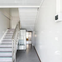 Maison modulaire préfabriquée à faible coût, assemblage rapide, maison préfabriquée avec salle de bain pour dortoir de travailleurs sur chantier