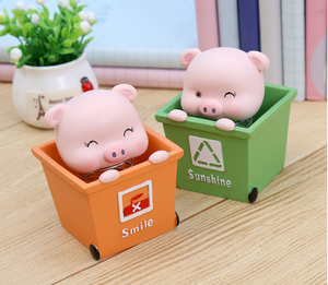 1pc Creative Adorable Pig Dashboard Bobblehead Doll <b>Car</b> Ornament Vehicle <b>Interior</b> Craft Wholesale - Product Image 5