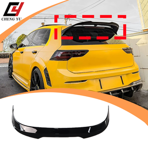 Alerón de Techo Aerodinámico Estético en Oferta para <span class=keywords><strong>Volkswagen</strong></span> Golf MK8 GTI, Kit de Carrocería de Repuesto en ABS con Acabado Negro Brillante Estilo Carbono - Product Image 1