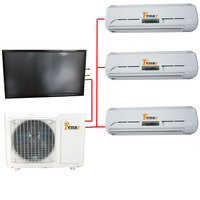 Climatiseur hybride solaire multi-split 3 zones 36000 Btu avec compresseur à inversion et réfrigérant R410a