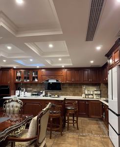 Modern çiftlik mutfak dolabı amerikan tarzı daire mutfak için katı ahşap sıkıntılı bitirmek - Product Image 3