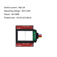 HAJUNE-Miroir de salle de bain HJ-2TSS04, interrupteur intelligent 5A DC12-24V 60-100W, double clé, trois couleurs, LED, désembuage tactile, dimmable, divers