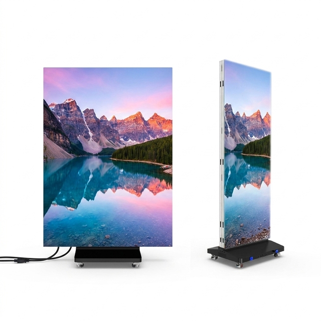 P2.5 Compact Tri-Fold Fullcolor LED Screen with 1000cd Brightness and 3-Year Warranty for Indoor/Outdoor Retail Promotional Use