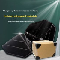 Boîtes en carton pour logistique transfrontalière avec protège-coins en plastique à angle droit (35, 50, 60, 80, 60*20, 60*50, 75*50)