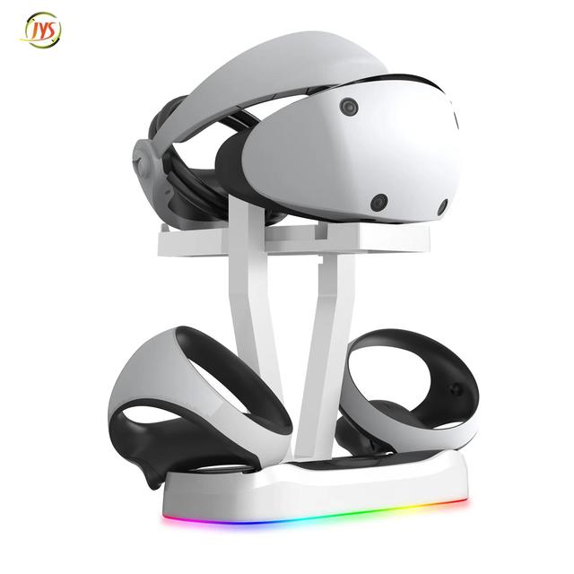 JYS-P5155 for PS VR2 Dual Controller Magnetic Charging Dock With RGB Light for PS5 VR2 Console Storage Stand Handle Charge Base