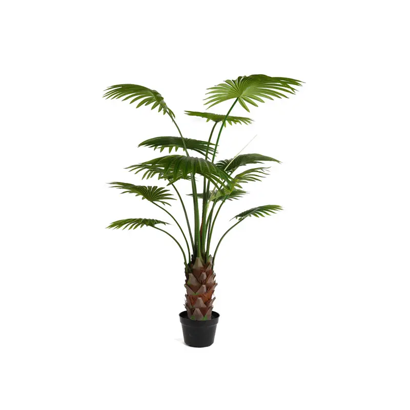 Simulação de atacado Areca Palma Plástico Planta Verde Decoração de Casa Artificial Verde Vaso