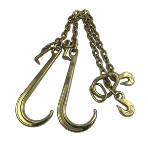 G70 thép không gỉ Giao thông vận tải Truck Trailer Tow Chain 8 \ "J móc và t móc hợp kim mạ kẽm sắt Hàn cấu trúc - Product Image 4