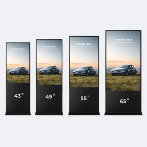 43-65 Inch Floor Stand Poster Lcd Digital Signage And Displays Indoor And Outdoor Touch <b>Screen</b> With Wifi/usb/cms For Ads <b>Panel</b> - Product Image 1