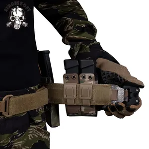 Pochette tactique MOLLE haute pression avec sangle auto-agrippante gauche pour ceinture et holster, en nylon - Product Image 6
