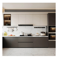 Meubles modernes de style européen, armoires de cuisine en bois massif, armoires de cuisine en MDF