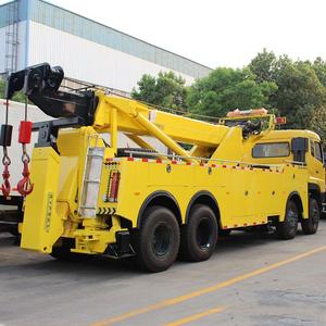 Nuevo Camión de Remolque de Servicio Pesado HOWO de 12 Ruedas y 50 Toneladas con Rotador 360 °   Grúa Rotatoria para Rescate en Carretera de Trabajo Pesado - Product Image 2