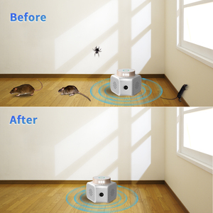 Siêu âm Mouse Repellent <span class=keywords><strong>Pro</strong></span> - Plug-in kiểm soát dịch hại cho phòng ngủ/nhà bếp/kho | BAT & rodent hệ thống phòng thủ - Product Image 5