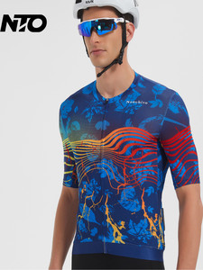 Maillot <span class=keywords><strong>de</strong></span> Ciclismo Profesional para Hombre, Manga Corta, Transpirable, <span class=keywords><strong>de</strong></span> Secado Rápido, con Cremallera Completa, Ajuste Profesional, para Ciclismo <span class=keywords><strong>de</strong></span> <span class=keywords><strong>Carretera</strong></span>, <span class=keywords><strong>Ropa</strong></span> <span class=keywords><strong>de</strong></span> Verano para MTB - Product Image 2