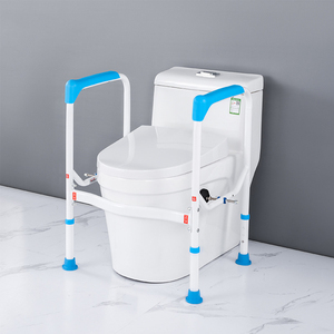 Bán buôn OEM gấp <span class=keywords><strong>commode</strong></span> xử lý có thể điều chỉnh nhà vệ sinh tay vịn dễ dàng lắp ráp cho nhà vệ sinh an toàn đường sắt - Product Image 2