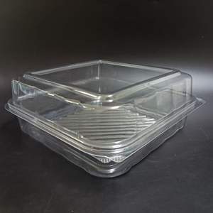 SP2685 صندوق بلاستيكي شفاف كبير الحجم يمكن التخلص منه، يمكن تخزين البسكويت والفواكه وغيرها من الطعام - Product Image 2