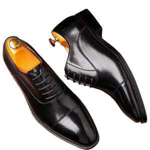 <b>Men's</b> luxurious Italian leather Oxford shoes <b>for</b> weddings and business events <b>men</b> loafers <b>men's</b> casual leather shoes - Product Image 3