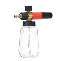 Bouteille transparente nettoyeur haute pression lavage de voiture mousse pistolet neige lance mousse canon