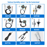 I2C Adquisición digital SHT20 SHT30 SHT40 Sensor de temperatura y humedad Registrador interior y exterior con sonda importada