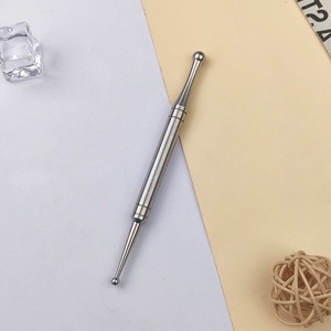 Pluma de Acupuntura de Acero Inoxidable con Doble Cabeza para Masaje Corporal, Herramienta Manual de Masaje de Tejido Profundo para Reflexología Facial - Product Image 2