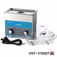 Nouvelle conception, nettoyeur ultrasonique intelligent électrique 40 kHz 300 W avec fonction de dégazage, pour garage, réservoir en acier inoxydable, minuterie numérique, 6,5 litres