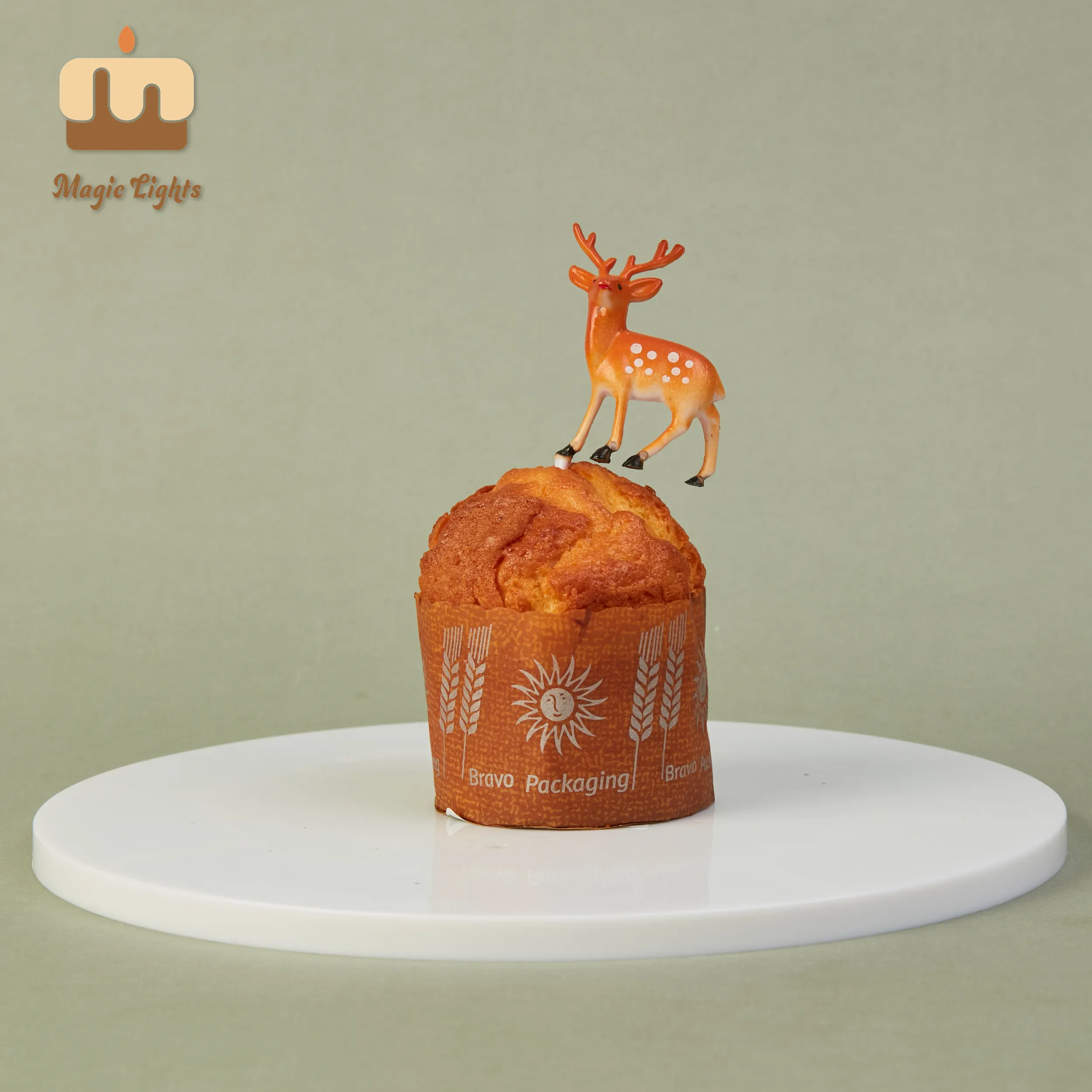 Creative Christmas Cake Toppers Decorations Beautiful Deer Topper For Party