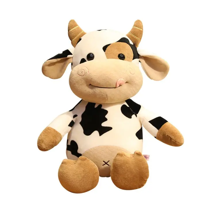 Factory Direct Sale Customized Logo Plush Toys Cute Cow Children's Toys Plush Dolls