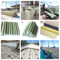 Fournisseur chinois de barres d'armature en GFRP à haute résistance à la traction, barres d'armature en fibre de verre pour la construction de ponts