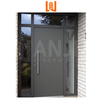 Vente en gros de portes extérieures avant modernes en acier inoxydable Serrure simple pour maison intelligente Surface finie au design contemporain