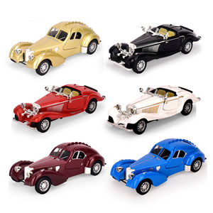 Modelo de Auto Clásico Vintage Merced-Ben & Buga a Escala 1:28, de Aleación Fundida a Presión, con Sonido y Luz, Juguete de 2 Puertas con Mecanismo de Retroceso - Product Image 3