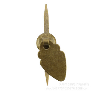 Manija de chapa de hierro en forma de corazón, 26x45mm, para puerta de cajón, estilo tradicional duradero - Product Image 5