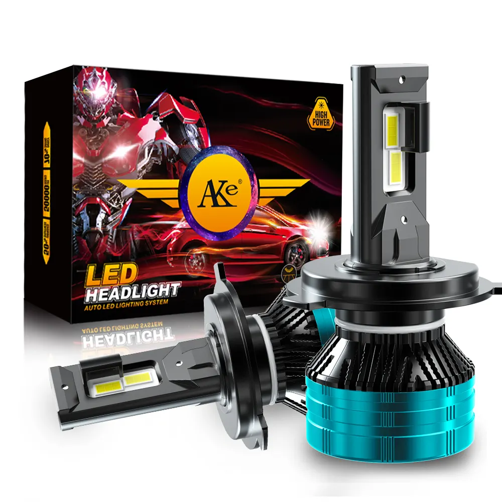 Beste LED-Scheinwerfer 2020 AKE 55W Fernlicht LED-Scheinwerfer 6500K H1 H4 H7 H11 9005 9007 LED-Scheinwerfer Scheinwerfer Für <span class=keywords><strong>Yamaha</strong></span> FZ1