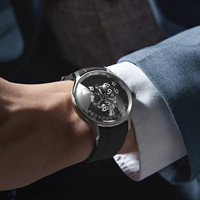 Montres automatiques mécaniques uniques et abordables pour hommes, montre homme lux, logo de marque personnalisé disponible, OEM