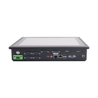 Processeur Intel I5 de 7e génération, 15 pouces, boîtier sans ventilateur pour ordinateur industriel, entrée d'alimentation 6-RS232 DC 9-36V, écran tactile intégré