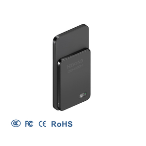 Batterie externe universelle ultra-mince 2-en-1 Li-Polymère 10000 mAh, station d'alimentation en alliage d'aluminium, charge rapide 20W, type sans fil - Product Image 2