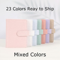 Yihe dompet Binder portabel, dompet Binder uang tunai 6 cincin emas kulit Saffiano Epi 23 warna dengan amplop/daun terbang tersedia