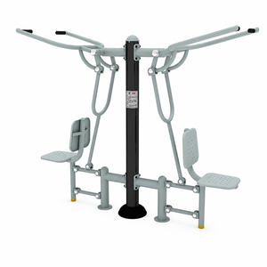 Machine d'exercice double rangée robuste en acier inoxydable pour l'extérieur, idéale pour les parcs, les communautés, les seniors et les adultes - Product Image 1